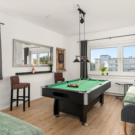 Homely-Apartment Manhattanart, Zentral, Parkplatz, Billard,Ps4, Dart, Balkon Bielefeld Exterior foto