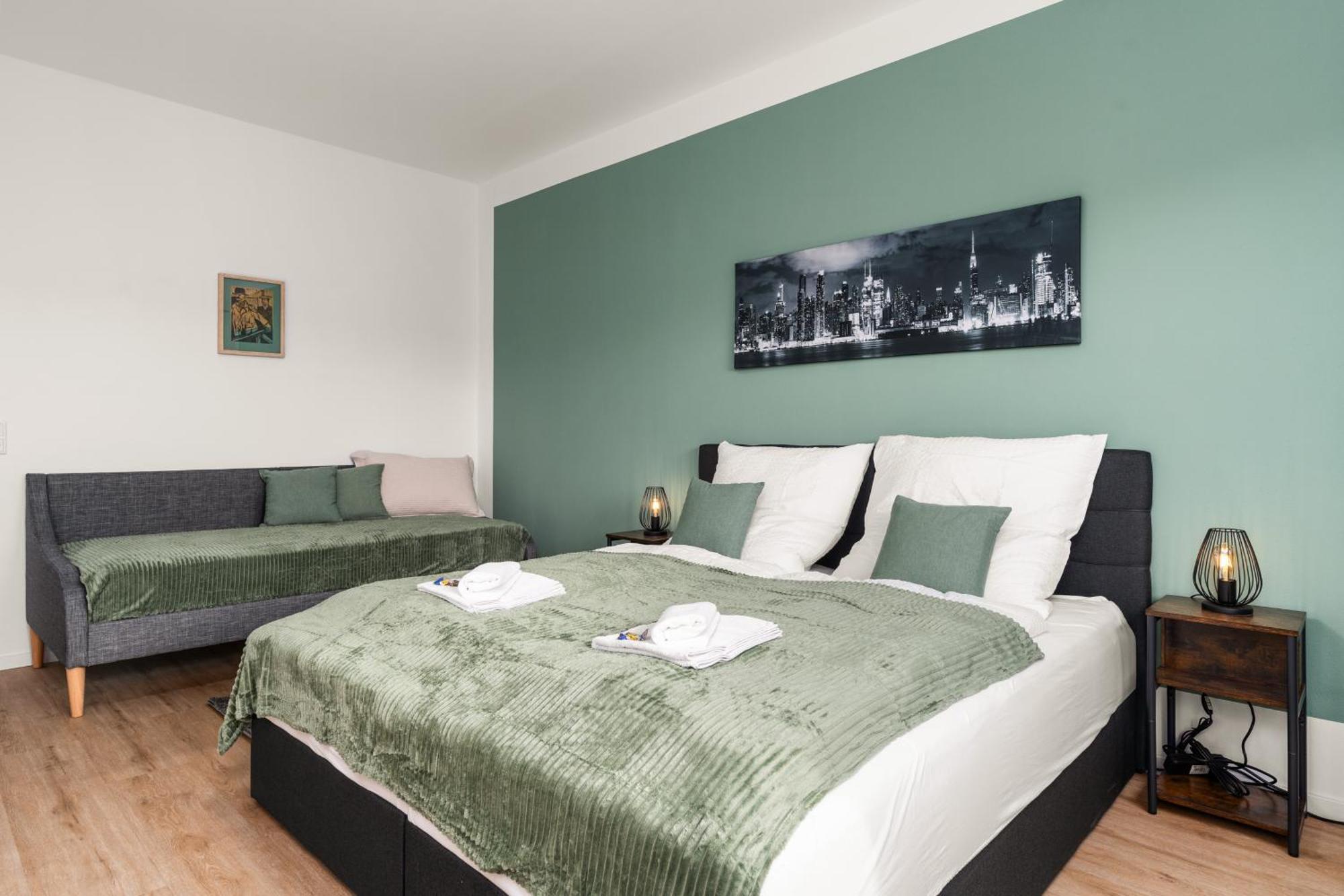 Homely-Apartment Manhattanart, Zentral, Parkplatz, Billard,Ps4, Dart, Balkon Bielefeld Exterior foto