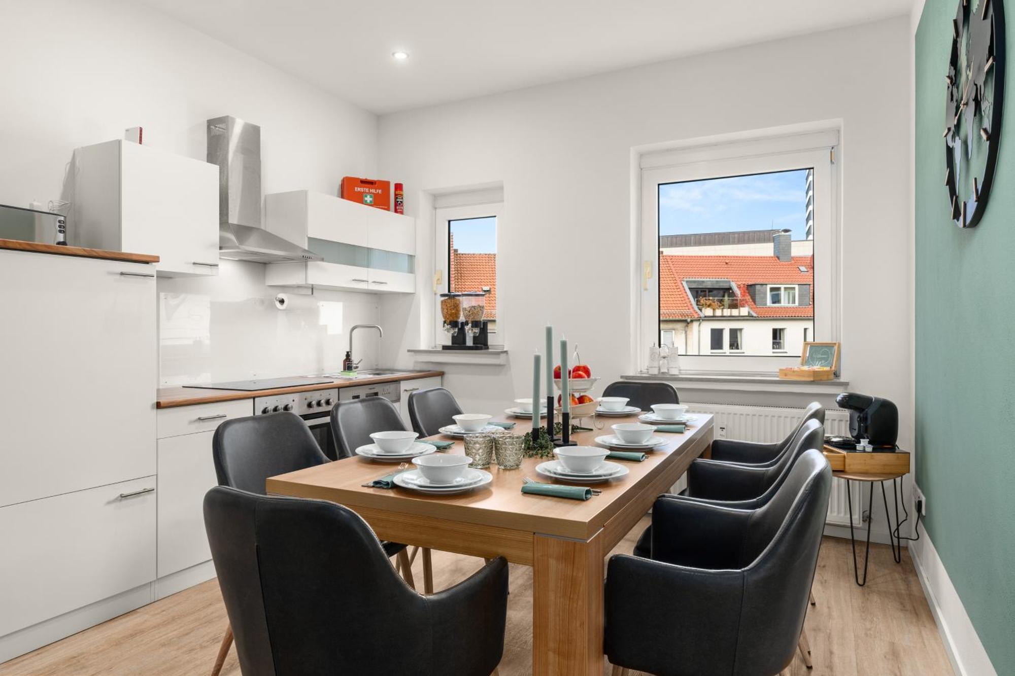 Homely-Apartment Manhattanart, Zentral, Parkplatz, Billard,Ps4, Dart, Balkon Bielefeld Exterior foto