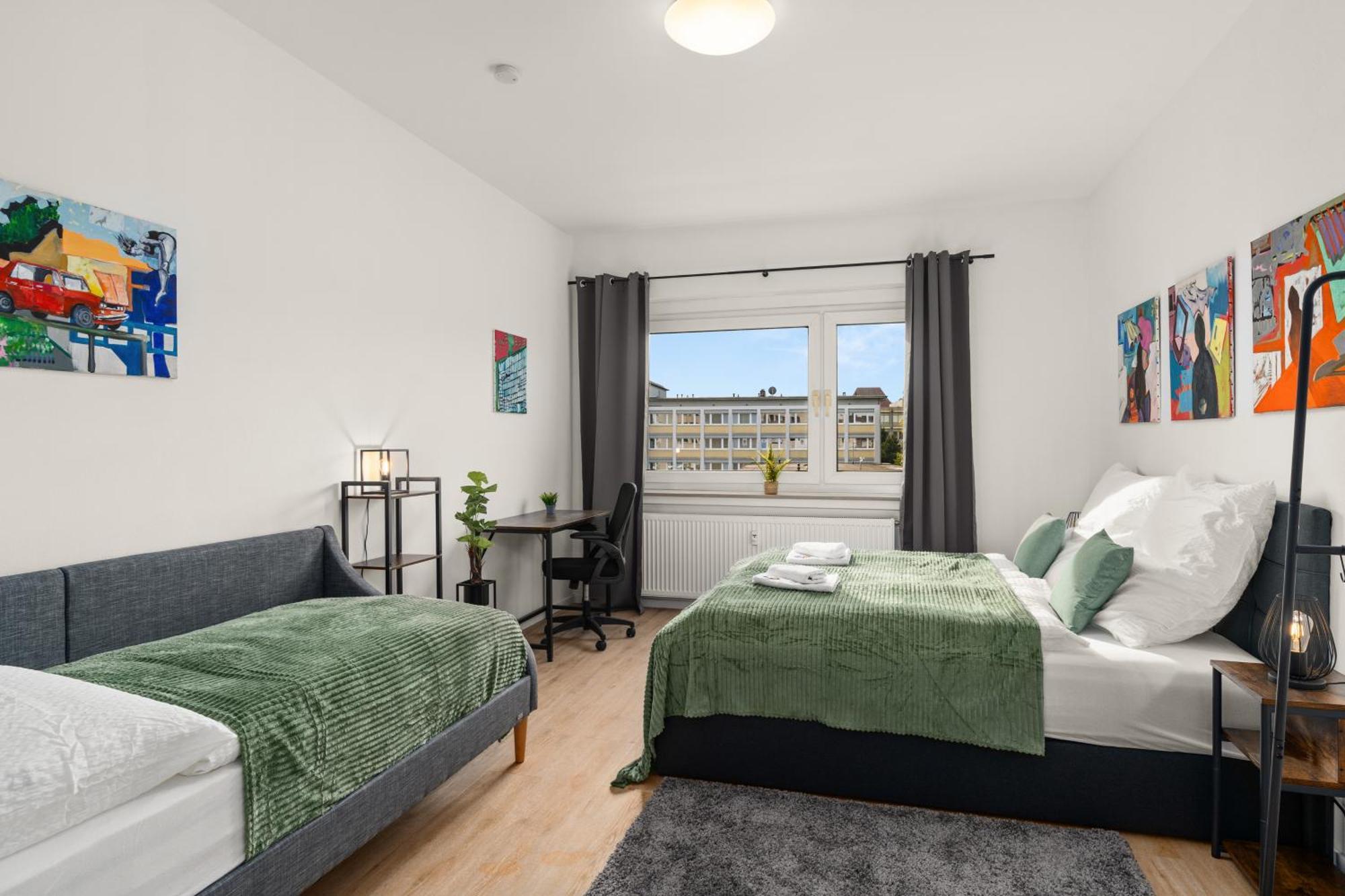 Homely-Apartment Manhattanart, Zentral, Parkplatz, Billard,Ps4, Dart, Balkon Bielefeld Exterior foto